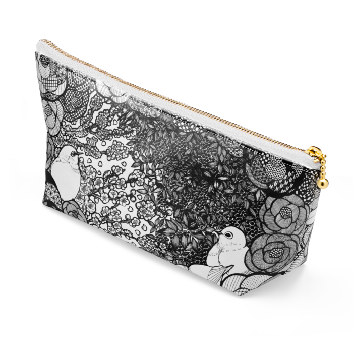 ポーチ - 長さ21.5cm / 高さ10cm - ホワイト