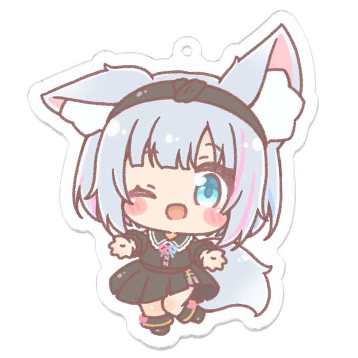 アクリルキーホルダー（コーティング） - 70 x 70 (mm)