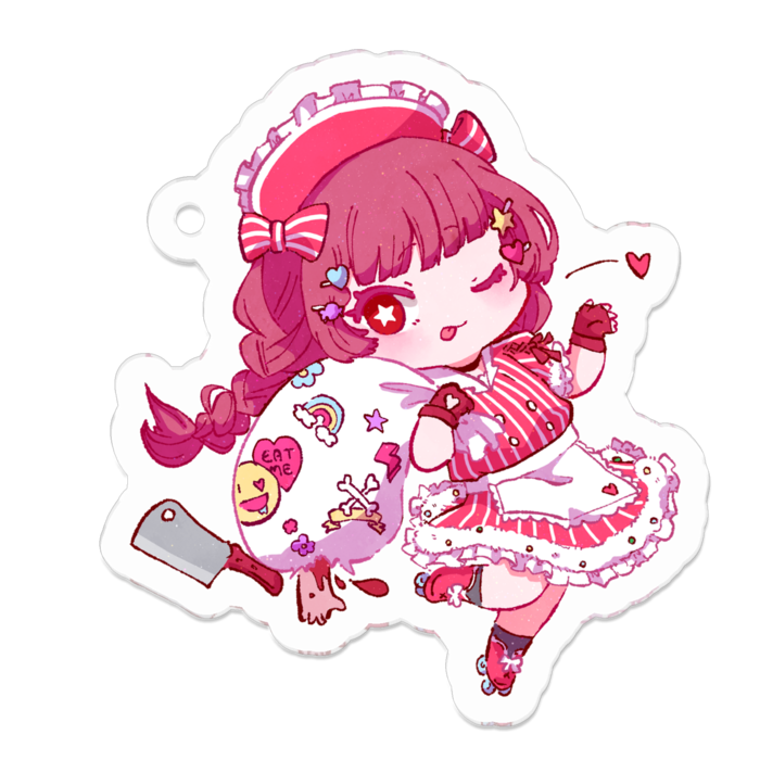 アクリルキーホルダー - 50 x 50 (mm)