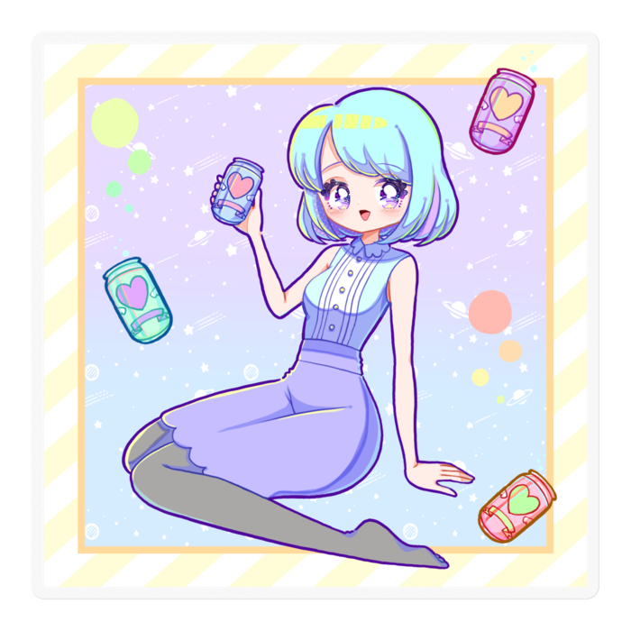 ステッカー - 100 x 100 (mm)