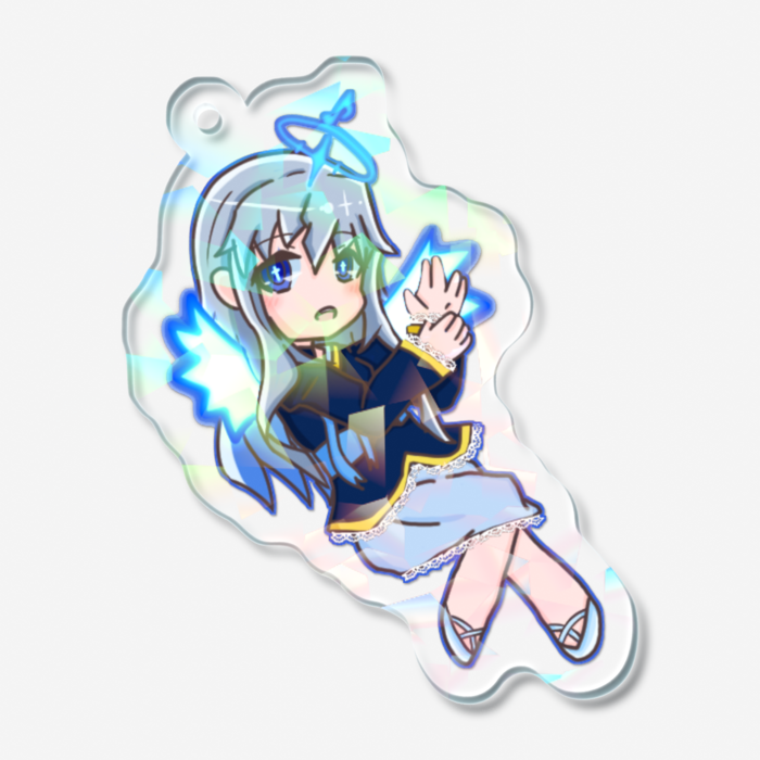 ホログラムアクリルキーホルダー - 50 × 50mm