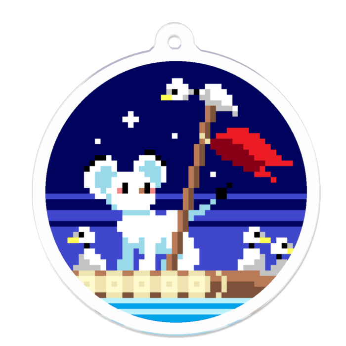 アクリルキーホルダー - 50 x 50 (mm)