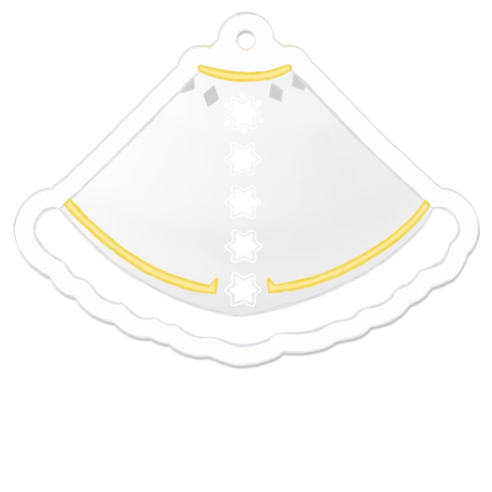 白もこケープ　50 x 50 (mm)