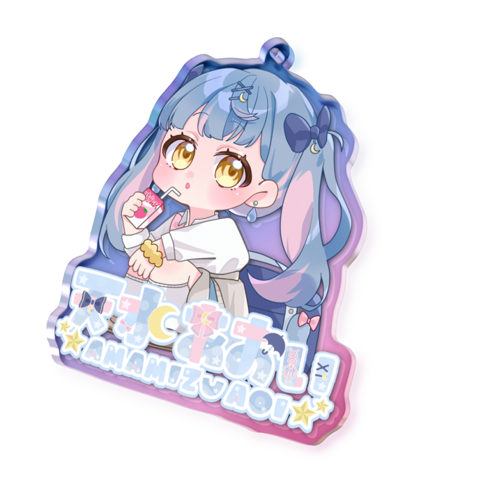 オーロラアクリルキーホルダー - 70 × 70mm