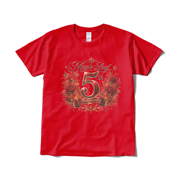 Tシャツ（短納期） - L - レッド 前