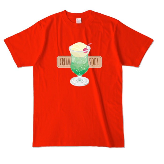 カラーTシャツ - L - レッド (濃色)
