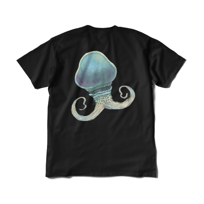 Tシャツ（短納期） - XL - ブラック　海月