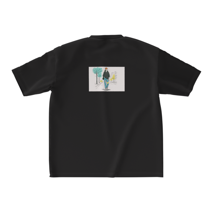 ビッグシルエットTシャツ - M - 黒