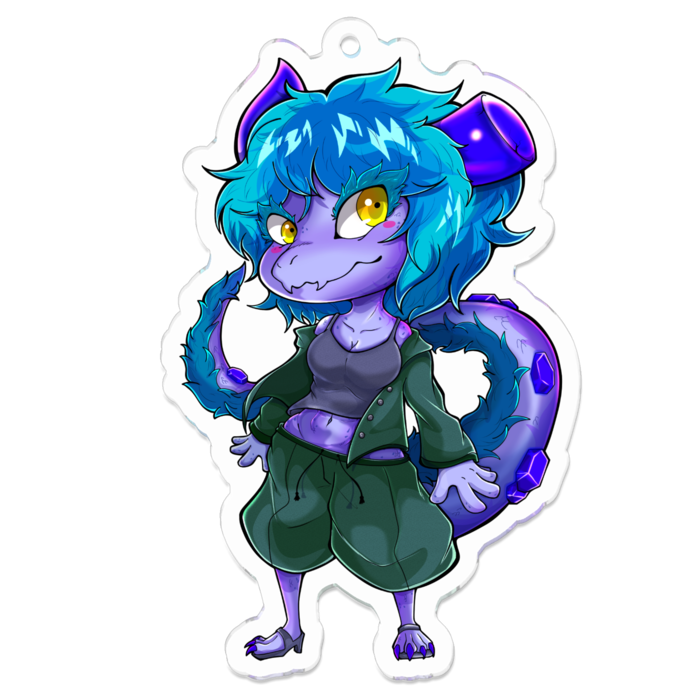 アクリルキーホルダー（コーティング） - 70 x 70 (mm)