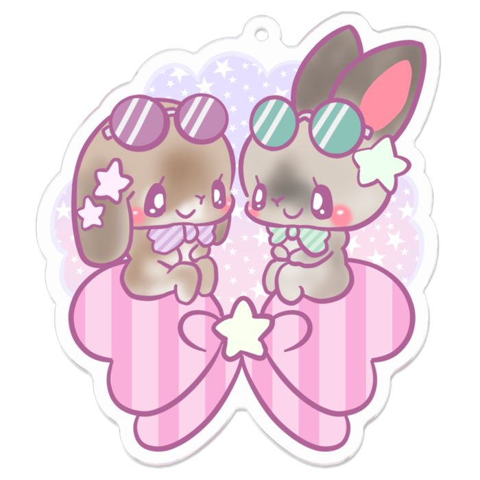 アクリルキーホルダー - 70 x 70 (mm)