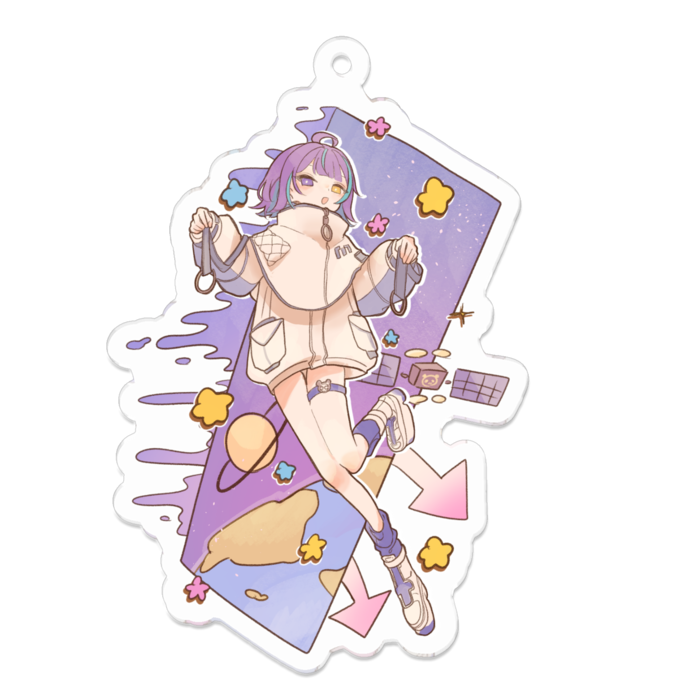 アクリルキーホルダー - 70 x 70 (mm)