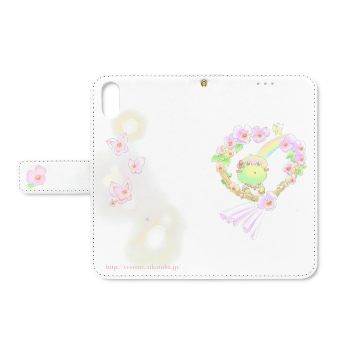 手帳型iPhoneケース - iPhone XS / X - ストラップ穴 あり
