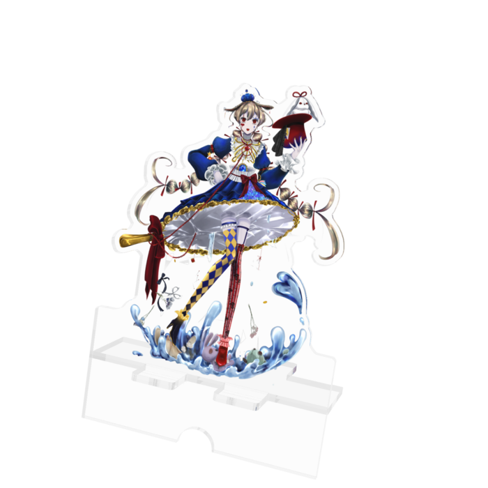 アクリルスマホスタンド - 100x160mm(ケーブル穴あり)