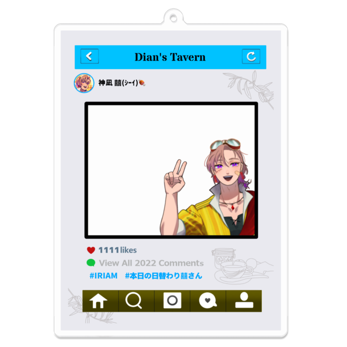 アクリルキーホルダー② - 100 x 100 (mm)(1)