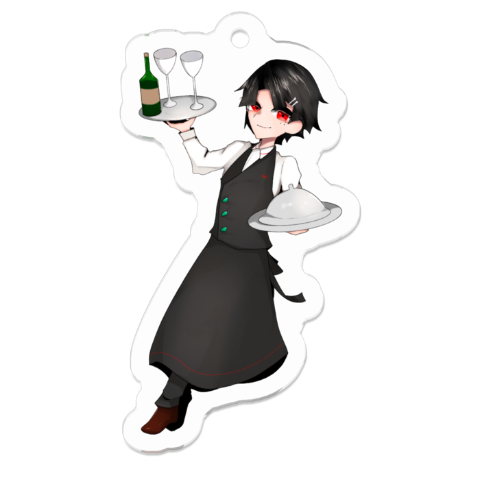 アクリルキーホルダー（コーティング） - 50 x 50 (mm)