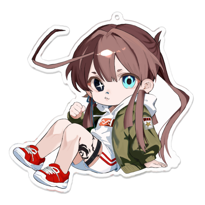 アクリルキーホルダー - 100 x 100 (mm)