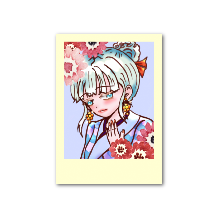 フォト風カード - 縦 - 片面