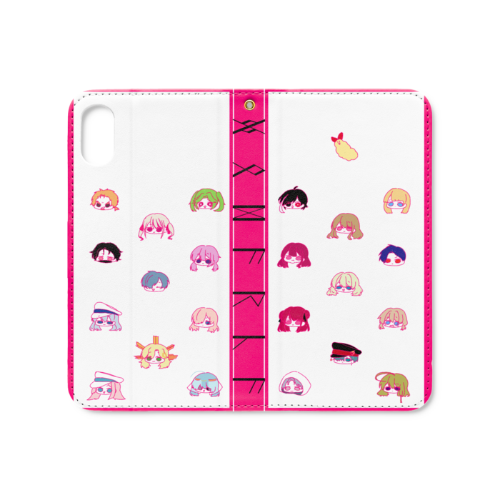 手帳型iPhoneケース（ベルトなし） - iPhone XS / X - ストラップ穴 あり