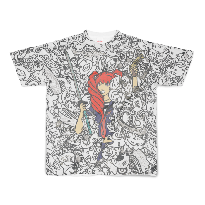 フルグラフィックTシャツ - S - 両面印刷