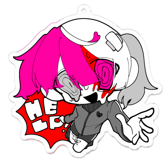 アクリルキーホルダー - 70 x 70 (mm)