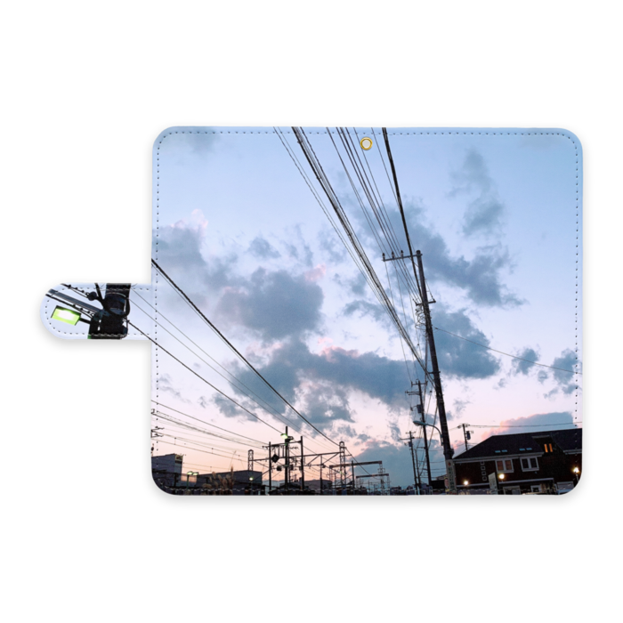 手帳型Androidケース - L - ストラップ穴 あり