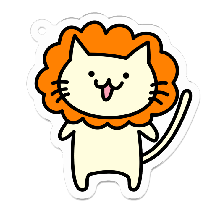 アクリルキーホルダー - 50 x 50 (mm)