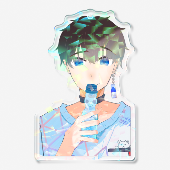 ホログラムアクリルキーホルダー - 70 × 70mm