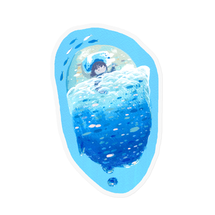 ステッカー - 100 x 100 (mm)