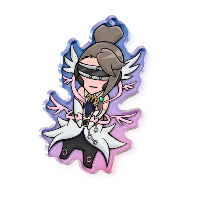 オーロラアクリルキーホルダー - 70 × 70mm