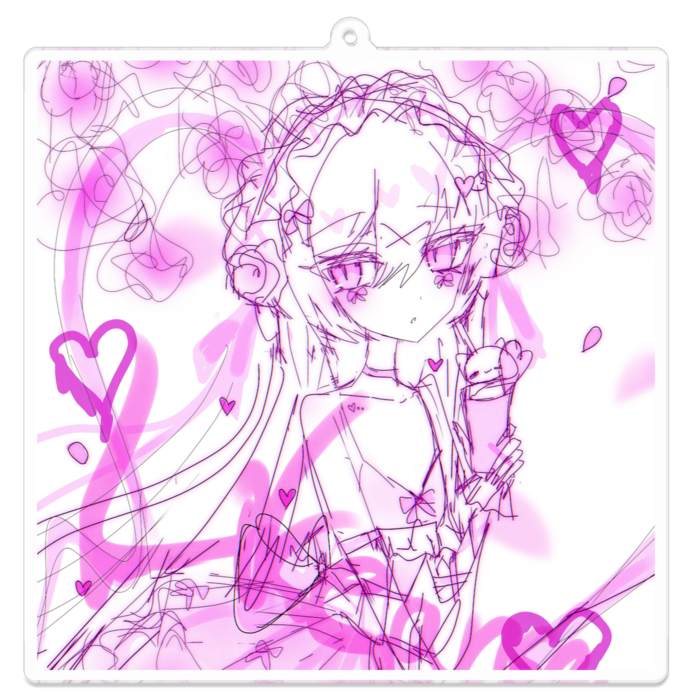 アクリルキーホルダー - 100 x 100 (mm)