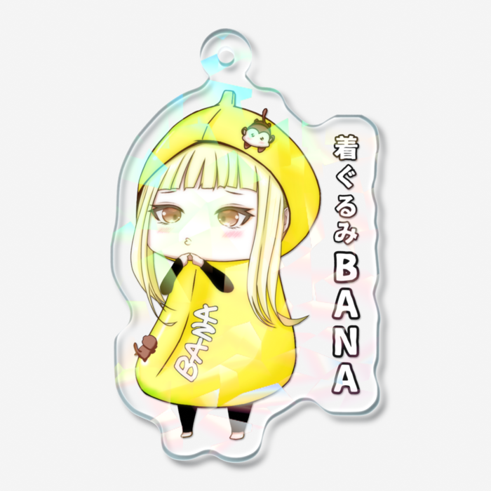 ホログラムアクリルキーホルダー - 50 × 50mm