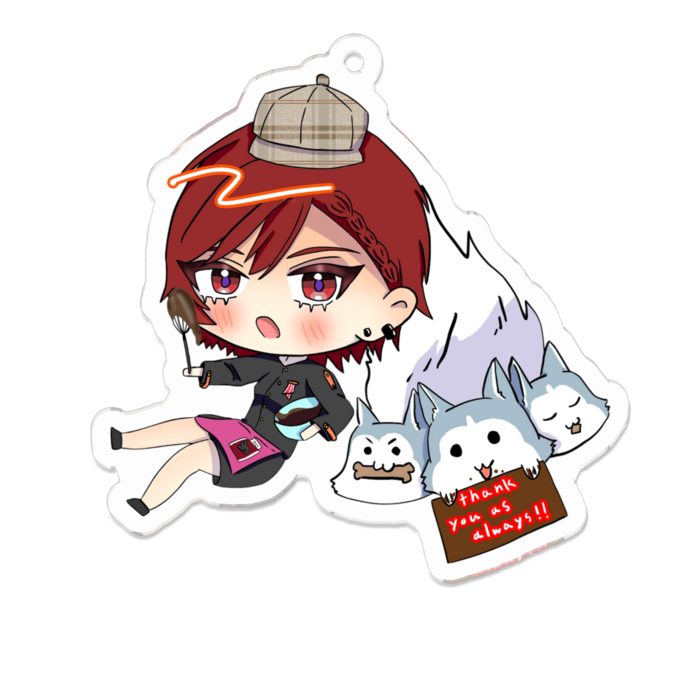 アクリルキーホルダー（コーティング） - 70 x 70 (mm)(1)