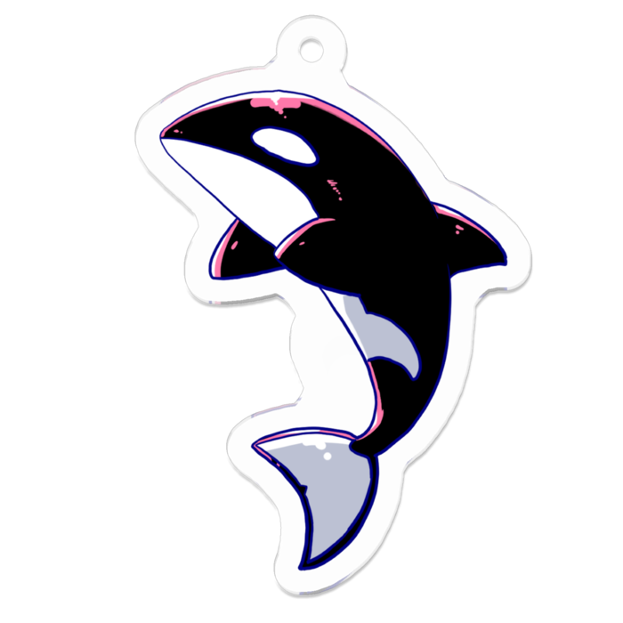 アクリルキーホルダー（コーティング） - 50 x 50 (mm)