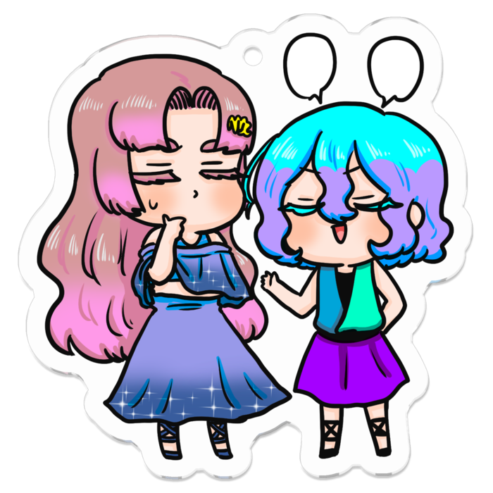 アクリルキーホルダー - 50 x 50 (mm)