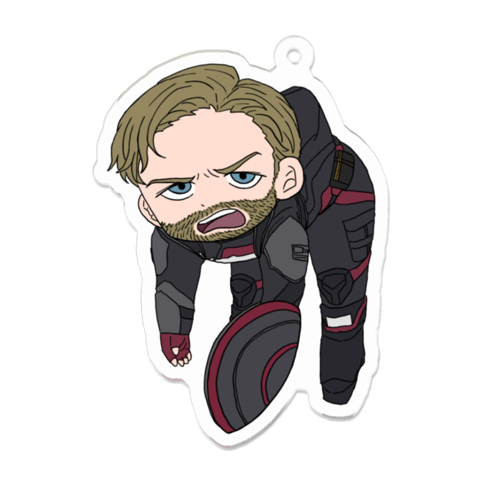 アクリルキーホルダー - 70 x 70 (mm) ジョン