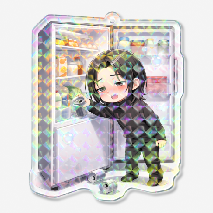 ホログラムアクリルキーホルダー - 70 × 70mm