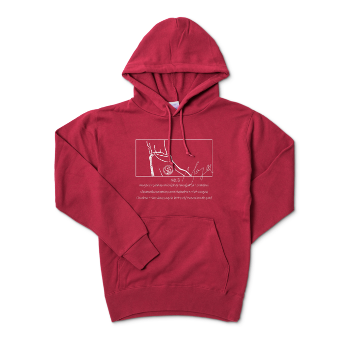 パーカー - S - バーガンディ