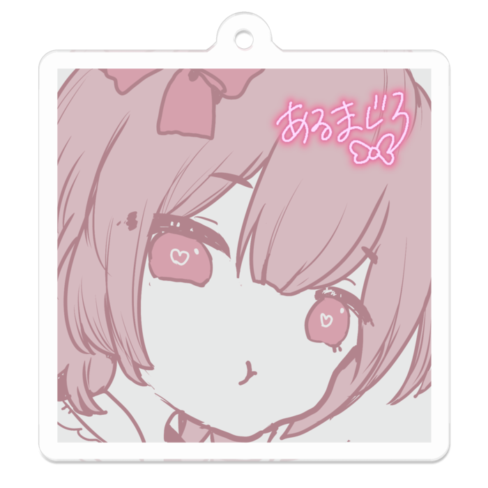 アクリルキーホルダー - 50 x 50 (mm)