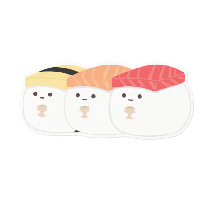 ステッカー - 160 x 160 (mm) - 縁色ホワイト