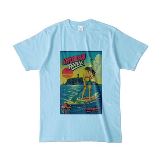 カラーTシャツ - L - ライトブルー (淡色)