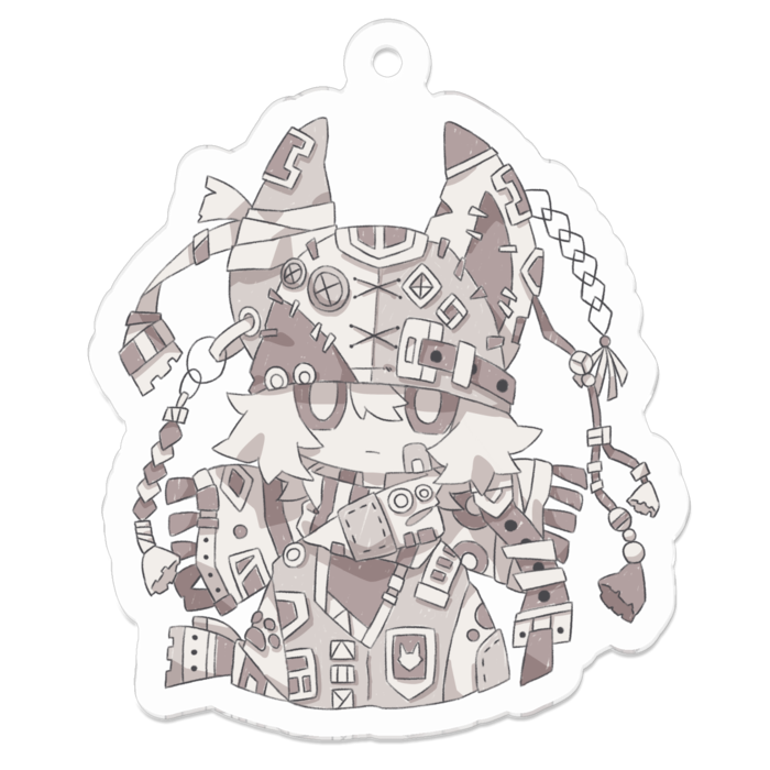 アクリルキーホルダー - 50 x 50 (mm)