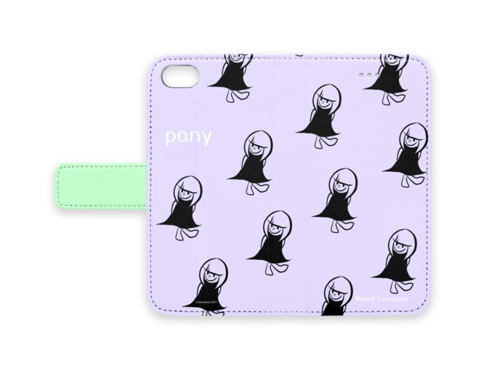 手帳型iPhoneケース - iPhone 8 / 7 / SE2 - ストラップ穴 なし(パープル)