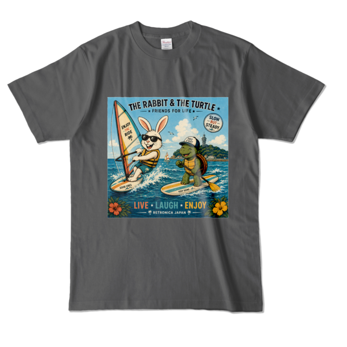 カラーTシャツ - L - チャコール (濃色)