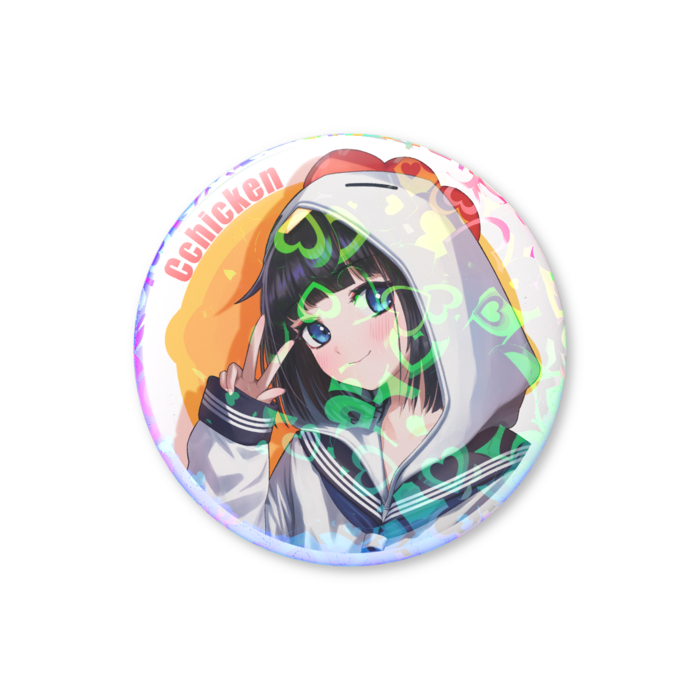 ホログラム缶バッジ - 56mm