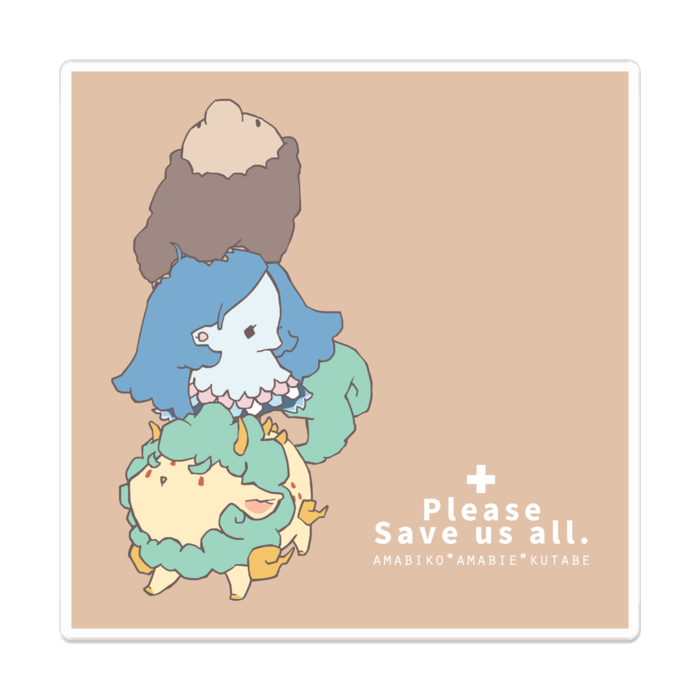 アクリルバッジ - 100 x 100 (mm)