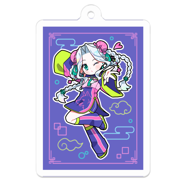 アクリルキーホルダー - 50 x 50 (mm)