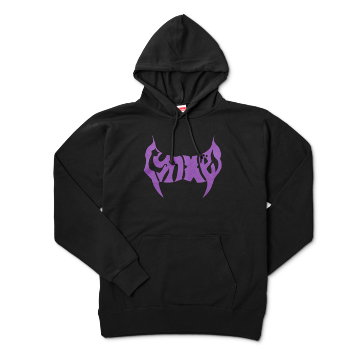 - XL - ブラック（紫文字）