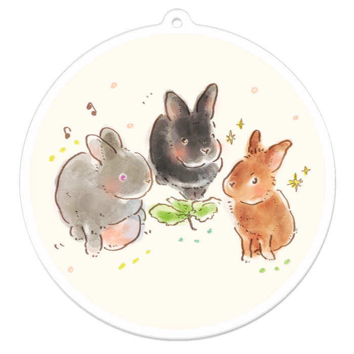 アクリルキーホルダー - 70 x 70 (mm)