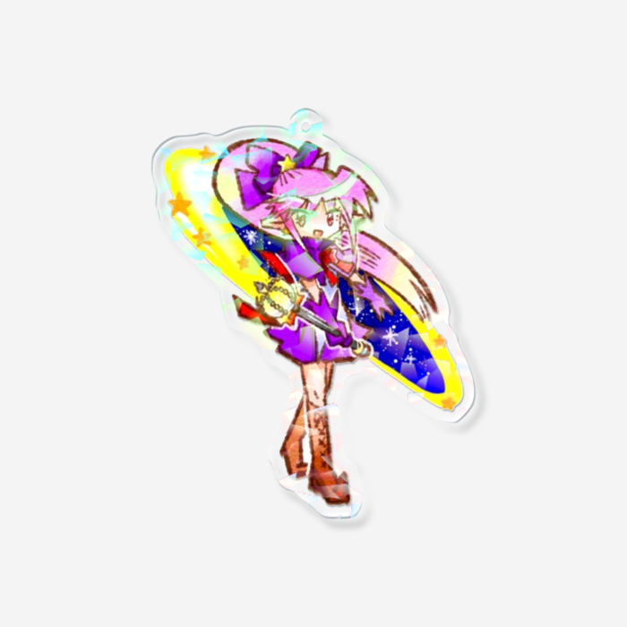 ホログラムアクリルキーホルダー - 100 × 100mm