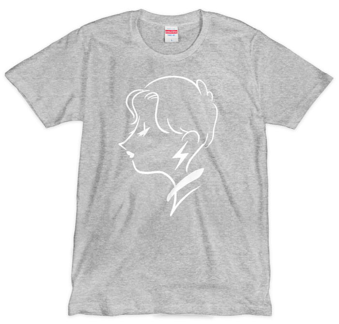 RAITA MAMA シルクスクリーンTシャツ - L - グレー